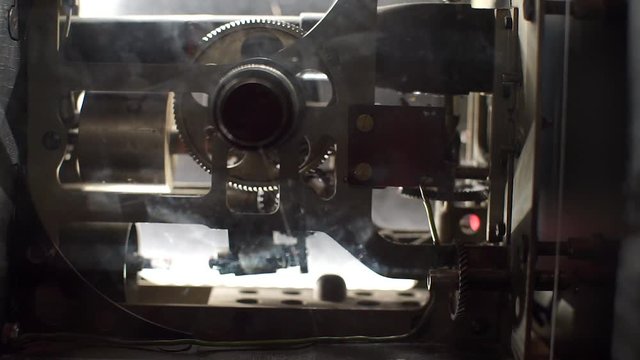 close-up of a clockwork made of gears