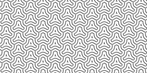 Abstract Geometric 3D white background. Seamless pattern. Rendering illustration.