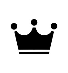 Simple crown flat icon vector isolated eps 10