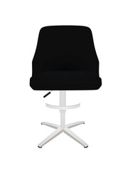 Black bar chair. vector illustration