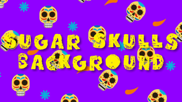 Sugar Skull Background