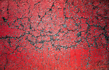 Fototapeta premium Red Asphalt Grunge