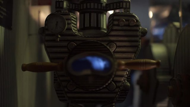 Close-up of a periscope