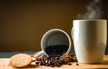 Una taza de café por la tarde