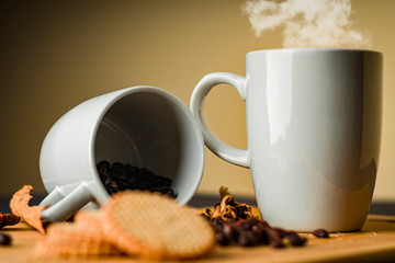 Una taza de café por la tarde