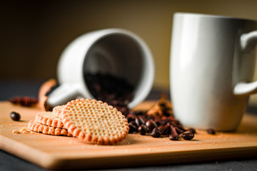 Una taza de café por la tarde