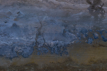 A fragment of the coast of saline estuary in Ukraine