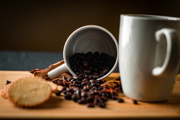 Una taza de café por la tarde