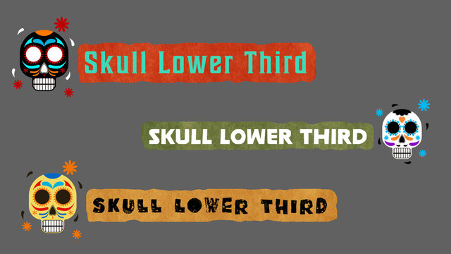 Sugar Skull Lower Third
