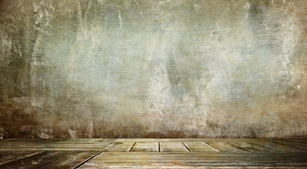 Old wooden background for montage or product presentation.