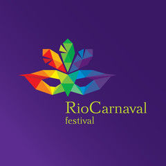 Obraz premium Rio carnaval logo. Carnival festival