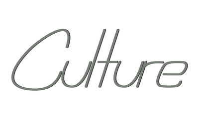 culture lettering vector illustration isolated