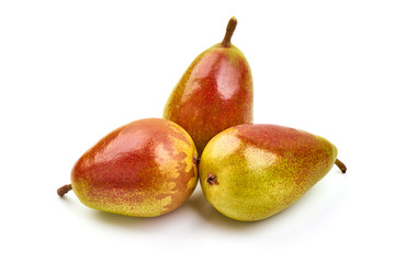 Juicy Sweet Doret pears, isolated on white background