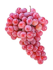 Bunch of fresh ripe juicy grapes isolated on a white background