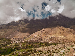 Tacheddirt village in High Atlas mountains in Morocco Africa