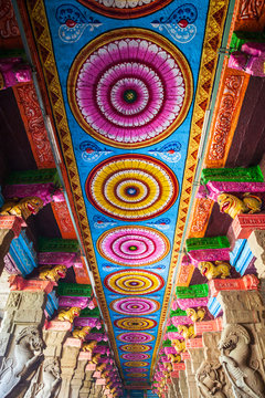 Pattern decor of Meenakshi Temple