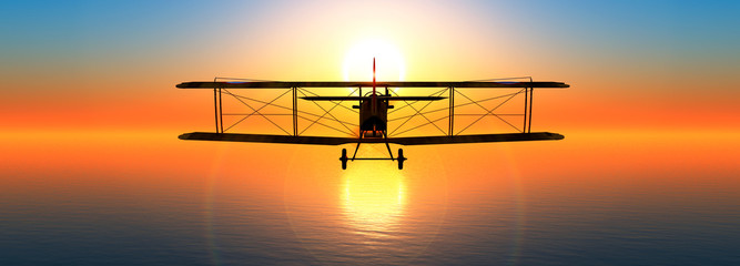 illustration of a biplane © juanjo