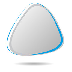 Abstract stone shape. Vector element for business and medical designs.