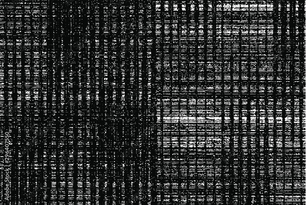 Poster Slim lines texture. Parallel and intersecting lines abstract pattern. Abstract textured effect. Black isolated on white background. Vector illustration. EPS10.