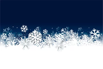 Christmas abstract background with snow and stars © czibo