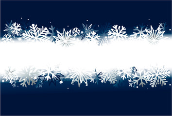 Christmas abstract background with snow and stars