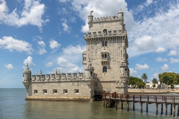 Fototapeta na wymiar Torre de Belém in Lisbon, capital of Portugal.