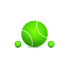 Tennis ball icon. Vector illustration