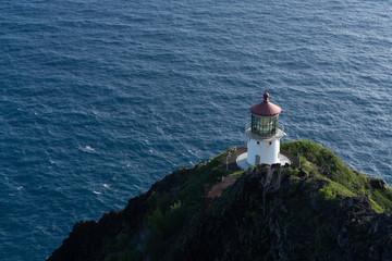 Fototapeta na wymiar Makapuu Lighthouse of Oahu Hawaii