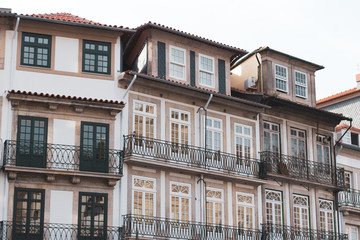 a row of houses in porto, portugal
