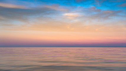 Peaceful serenity in calm pastel waters