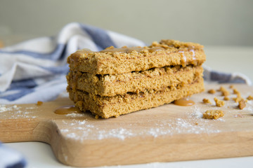 Whipped cream cupcake with cherry and slices of mandarin orange