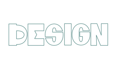design lettering vector illustration isolated