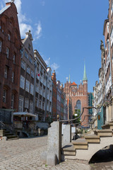 Fototapeta premium Gdańsk, widok na kościół Frauenkirche