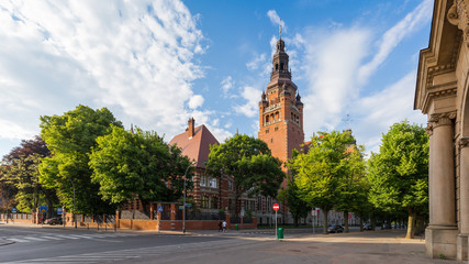 Stettin, alte Regierungsgebäude auf der Hakenterasse