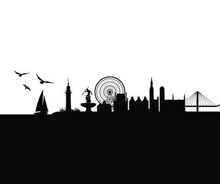 Gdansk Poland City Skyline Landscape 