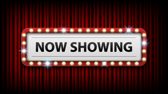 Now showing cinema sign hi-res stock photography and images - Alamy