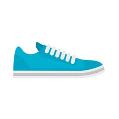 Bike shoes icon. Flat illustration of bike shoes vector icon for web design