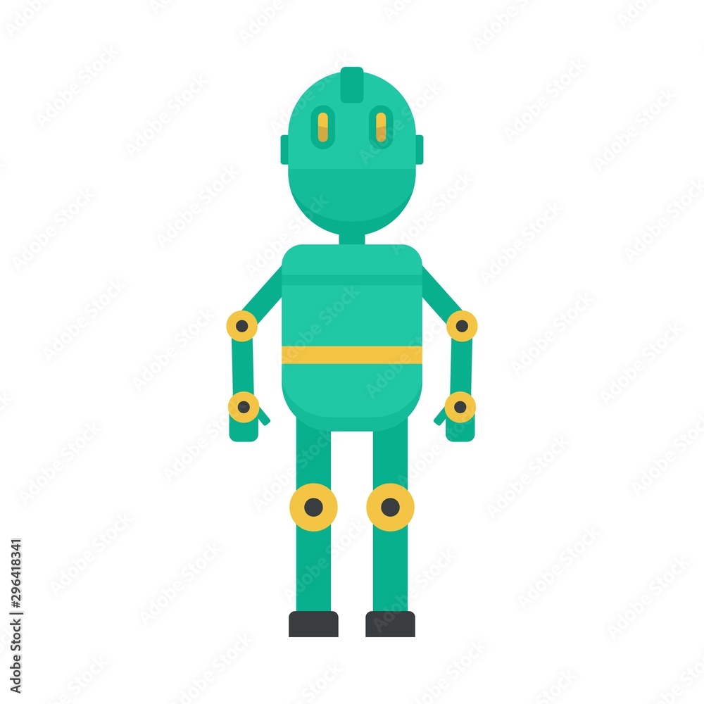 Canvas Prints metal humanoid icon. flat illustration of metal humanoid vector icon for web design