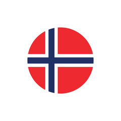 vector illustration of Norway flag sign symbol