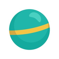 Rhythmic gymnastics ball icon. Flat illustration of rhythmic gymnastics ball vector icon for web design