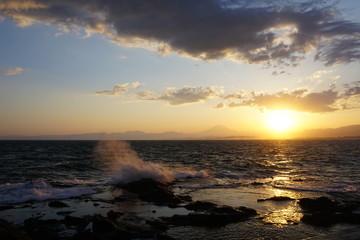 Enoshima Japan Fuji