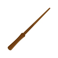 Magic stick icon. Flat illustration of magic stick vector icon for web design