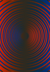 circles background blue orange vector illustration