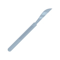 Scalpel icon. Flat illustration of scalpel vector icon for web design