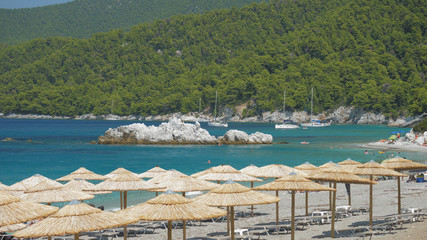 Beautiful beach on mediterranean island