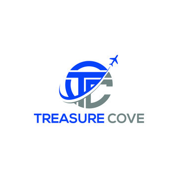 Initial TC, C, T, & travel logo design 