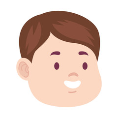 cartoon kid boy icon, flat design