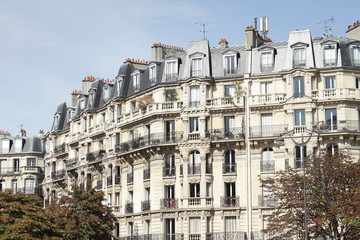 Fototapeta premium Paris - immeuble haussmannien