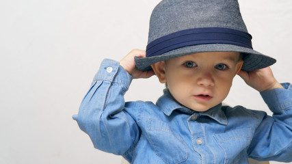 Cute little kid with hat