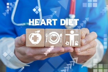 Heart Diet Medical Cardiology Illness Cure. Cardio Healing Nutrition Fitness Lifestyle.